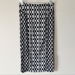 NWT Plenty by Tracy Reese Printed Midi Tube Skirt Size Small Sweet Cream/Cosmos